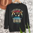 I Leveled Up To Dad 2025 Promoted To Daddy Soon To Be Father Men Sweatshirt