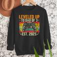 Leveled Up To Dad Of 3 Three Daddy Again 2025 Father's Day Men Sweatshirt Leveled Up To Dad Of 3 Three Daddy Again 2025 Father's Day Men Sweatshirt