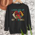 Leveled Up To Dad Of Twins Video Gamer Gaming Men Sweatshirt Leveled Up To Dad Of Twins Video Gamer Gaming Men Sweatshirt