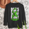 Lymphoma Cancer Awareness Lime Green Ribbon Dad's Fight Men Sweatshirt Lymphoma Cancer Awareness Lime Green Ribbon Dad's Fight Men Sweatshirt