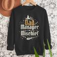 Magical Dad Manager Of Mischief Birthday Boys Girls Men Sweatshirt