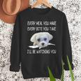 Maltese Dog Watching Owner Quote Puppy Mom Dad Men Women Girls Kids Men Sweatshirt