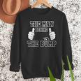 The Man Behind The Bump Baby Shower Shirts For Mom And Dad Men Sweatshirt