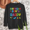 Master Builder Birthday Boy's Daddy Building Bricks Blocks Men Sweatshirt Master Builder Birthday Boy's Daddy Building Bricks Blocks Men Sweatshirt
