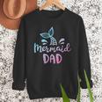 Mermaid Dad Merman Daddy Dad Family Matching Birthday Men Sweatshirt
