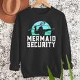 Mermaid Security Shirt Boys Swimmer Dad Merdad Trident Men Sweatshirt