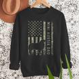 Mini Aussie Dad Australian Shepherd Dog Camo USA Flag Men Sweatshirt