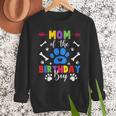 Mom And Dad Mom Of The Birthday Boy Dog Paw Family Matching Men Sweatshirt
