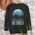 Ofishally Retired Fishing Retro Retirement Dad Men Men Sweatshirt Ofishally Retired Fishing Retro Retirement Dad Men Men Sweatshirt