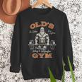Old's Gym Logo Workout Dad Grandpa Weightlifting Old Men Gym Men Sweatshirt
