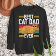 Orange Cat Best Cat Dad Ever Orange Tabby Cat Men Sweatshirt