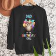 Owl Dad Birthday Party Dad Of The Birthday Girl Owl Men Sweatshirt