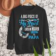 My Papa Lives In Heaven Shirt Memorial Day Papa Dad Grandpa Men Sweatshirt