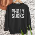 PHILLY SUCKS Philadelphia Hate City Gag Humor Dad Men Sweatshirt