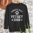Pitsky Dog Dad World's Best Pitsky Daddy Men Women Girls Kids Men Sweatshirt