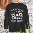 Promoted To Dad Again Est 2026 Vintage Dad Men Sweatshirt