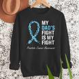 Prostate Cancer Awareness Light Blue Ribbon Dad Survivor Men Sweatshirt
