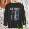 Proud Air Force Dad Of The US Air Force USA Flag Men Sweatshirt