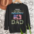 Proud Army Dad-Army Infantry Dad Camouflage Graphics Army Men Sweatshirt