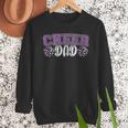 Proud Cheer Dad My Favorite Cheerleader Calls Me Dad Purple Men Sweatshirt