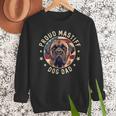 Proud Mastiff Dad American Flag Patriotic Mastiff Dad Men Sweatshirt