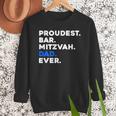 PROUDEST BAR MITZVAH DAD EVER Jewish BOY Celebration Men Sweatshirt