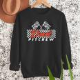 Race Car Birthday Party Racing Family Dad Pit Crew Men Sweatshirt