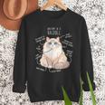 Ragdoll Cat Anatomy Cute Pet Mom Dad Cream Bicolor Men Sweatshirt