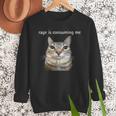 Rage Is Consuming Me Silly Staring Cat Meme Dad Mom Men Sweatshirt Rage Is Consuming Me Silly Staring Cat Meme Dad Mom Men Sweatshirt