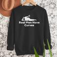 Real Men Have Curves Dad Body Men Sweatshirt