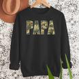 Retro Camo Hunting Papa Old Camo Dad Father’s Day Daddy Men Sweatshirt