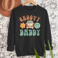 Retro Groovy Daddy Matching Family Birthday Party Men Sweatshirt