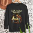 Retro Hold The Flashlight Still Dumbass Car Fixing Dad Son Men Sweatshirt