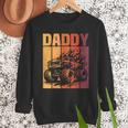 Retro Monster Truck Daddy Matching Family Birthday Party Men Sweatshirt