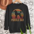 Retro Poodle Dad Dog Owner Pet Poodle Father Men Sweatshirt