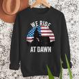 We Ride At Dawn Lawnmower Lawn Mowing Dad Vintage Men Men Sweatshirt