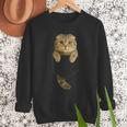 Scottish Fold Cat Pocket Cat Mom Cat Dad Cat Lover Men Sweatshirt
