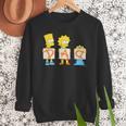 The Simpsons Father's Day Bart Lisa Maggie Dad Birthday Men Sweatshirt