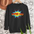 Super Dad Family Matching Superhero Comics Set Fathers Day Men Sweatshirt