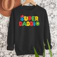 Super Gamer Dad Unleashed Celebrating Fatherly Powers Men Sweatshirt