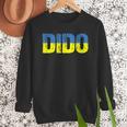 Ukrainian Dido Grandfather Dad Ukraine Flag Distressed Men Sweatshirt