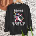 Unicorn Dad Girl Birthday Party Clothing Papacorn Men Sweatshirt