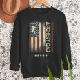 USA American Flag Archery Dad Men Sweatshirt