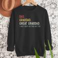 Vintage Dad Grandad Great Grandad i Just Keep Getting Better Men Sweatshirt Vintage Dad Grandad Great Grandad i Just Keep Getting Better Men Sweatshirt