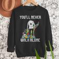 Vintage Father Son Family Autistic Kids Autism Awareness Dad Men Sweatshirt