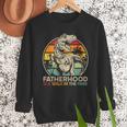 Vintage Fatherhood Is A Walk In The Park DadRex Dinosaur Men Sweatshirt