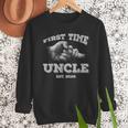 Vintage First Time Uncle 2026 Hand Dad Baby Father's Day Men Sweatshirt Vintage First Time Uncle 2026 Hand Dad Baby Father's Day Men Sweatshirt