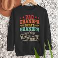 Vintage Great Grandpa For Fathers Day Dad Papa Grandpa Men Sweatshirt