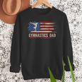 Vintage Gymnastics Dad American USA Flag Sports Men Sweatshirt Vintage Gymnastics Dad American USA Flag Sports Men Sweatshirt