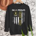Vintage I'm A Proud Army Dad With American Flag Men Sweatshirt